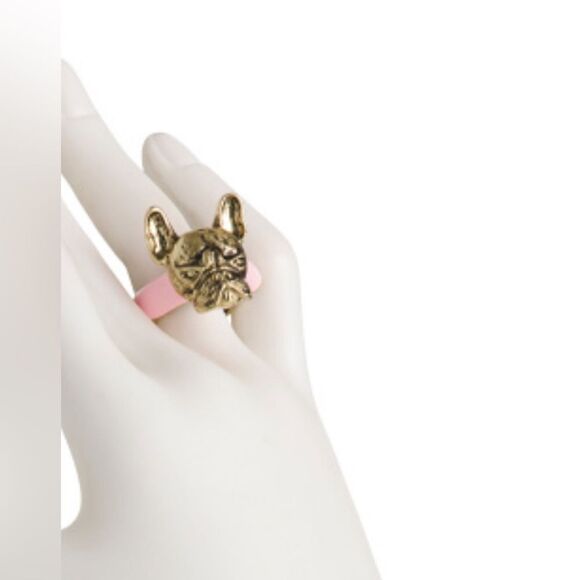 Betsey Johnson Frenchie enamel ring - Picture 3 of 9